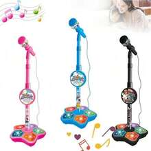 Kids Fashion Karaoke Microphone With Stand - Built-In Tracks And Instruments, Cognitive Development Educational Electronic Toy, Perfect Christmas/Birthday/New Year/Holiday Gift For Boys And Girls - Multicolor - View 4
