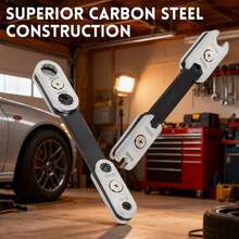 公制 8 合 1 可调扳手多功能工具，双头扳手，多位置扳手头，盒式或开口式可选 - 彩色 - 查看 3