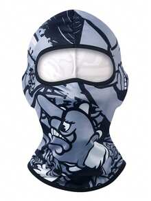 Street Style Graffiti Print Balaclava Mask, Breathable Quick-Dry Face Cover For Cycling, Hiking, Fishing, Running - Multicolor - View 11