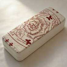 2026 New Rose Design Eyeglass Case, Eyewear Storage Box