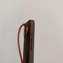 钥匙扣挂绳奢华新月图案腕带棕色手机壳，兼容 17 Pro Max、17 Pro、17、16、15、14、13、12、11 Pro Max Plus，优雅柔软的女士后盖 - 棕色 - 查看 6