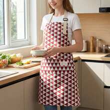 1件/2件装彩色条纹围裙,男女通用可调节围裙,简约风格围裙,适用于家庭、厨师、服务员、烧烤师傅、理发师,成人口袋围裙,可机洗厨房用品 - 彩色 - 查看 12