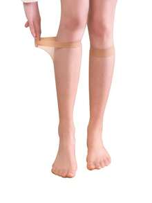 5 Pairs Women's Sheer Thigh High Stockings, Suitable For Office/Daily Wear - Apricot - View 6