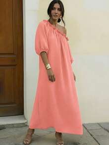 欧美新款时尚女装宽松舒适假日优雅女装 - 西瓜粉 - 查看 4