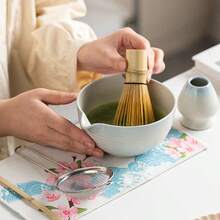 抹茶碗套装，包含抹茶打蛋器、抹茶碗、抹茶杯、抹茶粉碗、搅拌棒，批发 - 彩色 - 查看 7