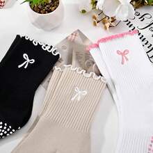 Vớ Pilates chống trơn trượt dành cho nữ, vớ yoga bằng cotton thoáng khí, vớ cổ cao co giãn cao, thấm hút mồ hôi. - Nhiều màu - Xem 7