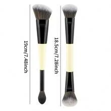 1 Pc Face Makeup Brushes, Makeup Brushes Set, Double Ended Foundation Contour Powder And Buffer Brush, Women's Blending Brush, Professional Face Brush Set Tools - Multicolor - View 9