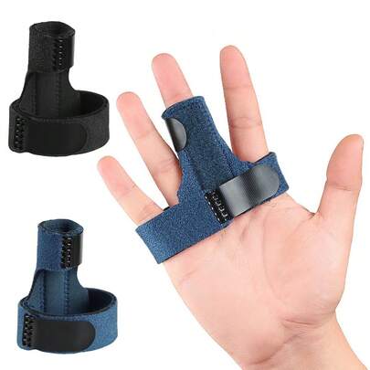 1 pieza Férula ajustable para dedos, ajuste cómodo y soporte para estabilización de dedos