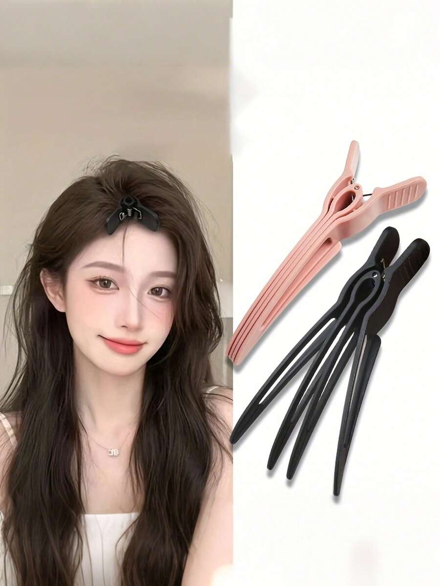 High Crown Root Styling Puff Clip, Seamless Positioning Clip, Styling Bangs Duck Mouth Clip, Hair Clip, Hair Clip, No-Heat Hair Root Lifter, Top Styling Comb, Natural Seamless Puff Clip, High Crown Hollow Anti-Slip Bangs Clip, Neutral Fine Soft/Casual Hair Comb, Hairpin, Accessories, Claw Clips - Multicolor - View 1