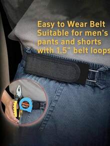 1条装弹力隐形腰带，金属钩弹力腰带，无扣设计，适合休闲和正式场合，非常适合步行和日常活动。 - 多色 - 查看 6