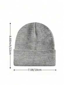 Gorro de punto personalizado, unisex - Material acrílico suave, borde plegable, adecuado para actividades al aire uso diario, cálido y versátil, apto para otoño, invierno, Navidad, Acción de Gracias, Año Nuevo y otras festividades - Multicolor - Ver 7