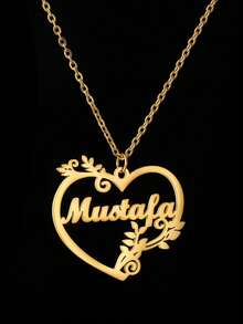 [Valentine's Day Series] Personalized Customized Love Nameplate, Personalized Customized Jewelry, Exclusive Customized Name, Stainless Steel Customized Jewelry, Exquisite Gift Box, Valentine's Day Gift - Double Chain - View 5