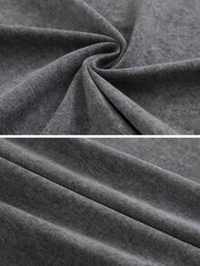 Washed T-Shirt Men | Retro Anime Graphic | 90s Oversized Short Sleeveed - 灰色 - 查看 5