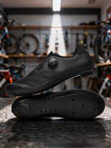 Giày khóa xe đạp chuyên nghiệp, giày khóa xe đạp leo núi đế cứng dành cho nam giới - màu đen - Xem 5