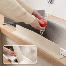 Kitchen Sink Silicone Splash Guard - Non-Slip, Easy To Clean Countertop Divider With Large Suction Cups, Fits Standard Sinks, Prevents Water Stains And Clutter, Suitable For Home And Restaurant Use, Kitchen Sink Accessory Durable Kitchen Supplies - Multicolor - View 2