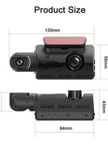 FF619 Cámara Dash Cam Vehicular Dual Lens Full HD 1080-Visión 170 grados - A - Ver 2