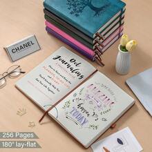 B5 Bullet Dotted Journal Notebook:150 Gsm Thick Paper, 256 Pages, Dot Grid Hardcover, Tree Of Life Design, Fine Inner Pocket - 7.7inch * 10inch Brown - 淺棕色B5點狀 - 查看 6