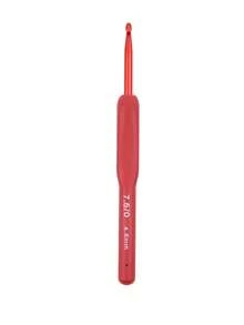 1pc Ergonomic Soft Grip Aluminum Crochet Hook, 2.0mm/2.5mm/3.0mm/3.5mm/4.0mm/4.5mm/5.0mm/5.5mm/6.0mm, Suitable For Beginners And Experienced Crocheters, All Seasons - Red - View 15