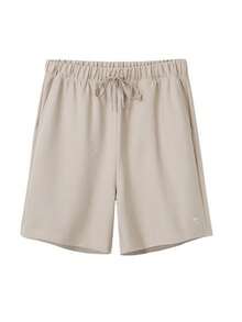 CAMEL CROWN 男士针织运动户外裤，夏季运动短裤，加厚透气休闲健身针织短裤 - 棕駝 - 查看 5