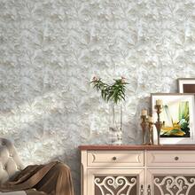 Papel de Parede Autoadesivo Branco em Rolo, Estampa Floral Europeia em Formato de Pergaminho, 43 x 300 cm (17 x 118 polegadas), Vinil para Contato, Adesivo de Parede Decorativo Impermeável e Fácil de Aplicar, Decoração Moderna e Luxuosa para Casa, Removível e Fácil de Instalar, Ideal para Sala de Estar, Parede de Fundo da TV, Quarto, Cozinha, Escritório, Presente de Dia dos Namorados, Decoração Clássica e Elegante para Ambientes - Branco - Ver 4