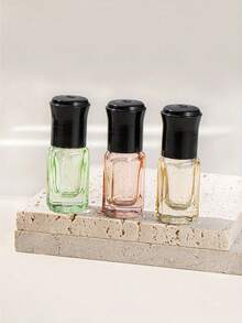 Mini Glass Roller Bottle 6PCS Set, Includes 3 Refillable 3ml / 0.1oz Roll On Bottles With Stainless Steel Roller Ball And 3 Dispensing Tools, Portable Travel Size Fragrance Oil Applicator For Women & Men, Leak Proof Reusable Empty Roller Bottles For Essential Oils, Aromatherapy, Serums And Cosmetic Liquids - Multicolor - View 6