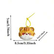1pcs  1pcs  Cute Kitten Coin Purse, Cartoon Furry And Cute Cat Key Bag Pendant, Mini Bluetooth Headset Coin Storage Bag, Portable Small Items Pendant Bag - 彩色 - 查看 5