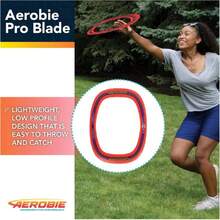 Aerobie Pro Blade, Outfoor Flying Disc Self Leveling Throw Ring for Ages 5+, Red,39010134 - Rojo - Ver 5