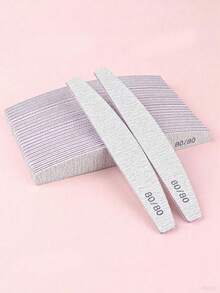 3 pezzi/5 pezzi/10 pezzi Lime per unghie professionali, extra spesse 80/100/150/180/240/320 grit, adatte per manicure e lucidatura, a forma di mezzaluna con motivo a lime, accessori per arte di unghie, strumenti per la cura delle unghie per il ritorno a scuola, adatte per unghie artificiali - Multicolore - Visualizzare 5