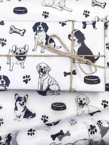 Giấy gói quà họa tiết vẽ tay hình chó dễ thương, 10/20/40 tờ, kích thước 20x14 inch - Hoàn hảo cho các dịp lễ hội mùa xuân/hè, đám cưới, Ngày Valentine, sinh nhật, bó hoa, quà tặng tiệc tùng, túi quà và bao bì quà tặng | Thiết kế vui nhộn | Chất liệu mịn, món quà dành cho người yêu chó - Nhiều màu - Xem 6