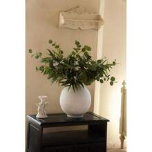Artificial Flowers With Greenery Stems Faux Plants Indoor Branches For Tall Vase Ultra-Realistic, 11 Pcs Wedding Centerpieces, Home Decor & DIY Bouquets - 深綠色 - 查看 6
