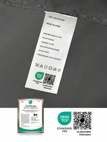 2/3pcs Luxury Satin Bed Sheet Set, Includes 1pc Deep Pocket Fitted Sheet And 1/2pc Pillowcase - 100% Polyester, Solid Color, Silky Smooth, Suitable For All Seasons - Machine Washable - Suitable For Home And Hotel, Oeko-Tex Certified - Dark Grey - View 11