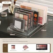 透明亚克力眼影盘收纳盒，粉饼盒，腮红化妆品展示架 - 彩色 - 查看 11