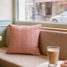 Nine-Coloured, Textured Decorative Cushion, Two Sizes 30*50cm, 4545/ Suitable For Sofas, Bedrooms And Home Accessories. - màu đỏ gạch - Xem 3