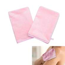 沐浴去角质手套，带挂环的身体去角质手套，用于沐浴、面部水疗、洗手、深层清洁去除死皮的磨砂去角质手套，男女通用