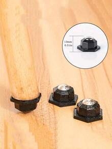 4pcs/8pcs Heavy Duty Furniture Casters - High Load Capacity, 360° Swivel, Stainless Steel, Self-Adhesive Backing, Smooth Rolling Wheels, Easy Mobility, Furniture Wheels, Swivel Casters, Drill-Free, Load Bearing, Wear-Resistant, Quiet, Furniture Casters - Multicolor - View 5