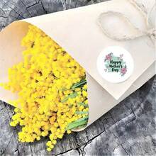 96pcs Round Stickers With Green Background And Pink Floral Design, For "Happy Mother's Day", Suitable For Cards, Gift Boxes, Gift Tags, Envelopes, Etc., Perfect Gift For Mom, 1.8 Inch Stickers - Multicolor - View 6