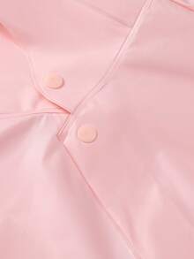 1 件儿童隐形背包式雨衣，原创恐龙设计，轻质 EVA，柔软舒适的面料，大帽檐，适合 2-8 岁幼儿男孩女孩，花卉口袋，拉链和按扣开合，宽松长款雨衣，适合所有季节 - 粉色 - 查看 5