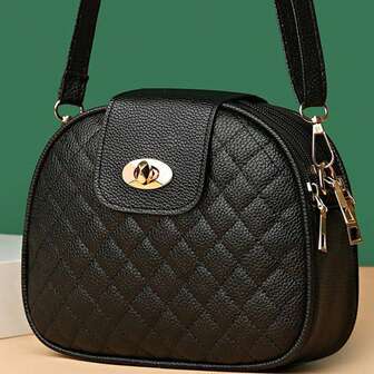 新款大容量包包 女士时尚高级质感女式斜挎包 女神单肩斜挎包 [拉头方向随机]