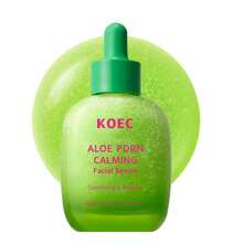 KOEC 芦荟PDRN舒缓冰爽精华液 - 韩国敏感肌护理，即时持久保湿，焕发光彩 - 适合所有肤质 - 綠色 - 查看 6