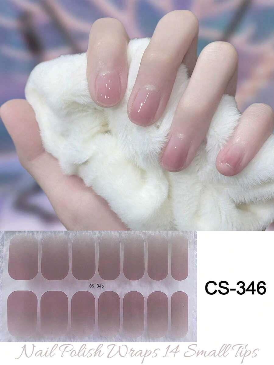 1 Sheet 14pcs Self-Adhesive Gel Nail Polish Stickers, Waterproof Long-Lasting 3D Fashion Nail Art Decals For Women, Girls, Home Celebration, Dance Party, Holiday, Travel, Quick Manicure, Burgundy & Silver