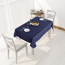 Sancua 1OO% Waterproof Rectangle PVC Tablecloth - 54 X 78 Inch - Oil Proof Spill Proof Vinyl Table Cloth, Wipe Clean Table Cover For Dining Tables, Buffet Parties And Camping, Navy - Navy54inchx78inchRectangular - View 3
