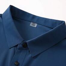 Men's Polo Shirt In Cool Elastic Fabric - Mint Green - View 2