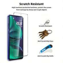 3片装钢化玻璃膜,兼容摩托罗拉 Moto G G67 G57 G66 G06 G86 G35 G34 G56 G55 G54 G84 G75 G15 G53 G04 G82 G05 G22 G14 G73 G72 G60 Power E15 E14 G Power Play 2025 2026,全覆盖式钢化玻璃屏幕保护膜,防水防震防摔防刮花。适用于日常、办公、家庭等各种场景。 - 無色 - 查看 4