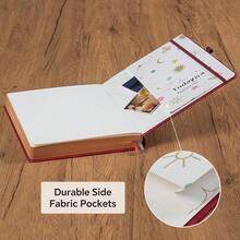Thick Lined Journal Notebook With Pen, 360 Pages 100gsm Paper, Brown Sprayed Edge, Journal For Writing B5 Ruled Notebook ,Leather Hardcover,Perfect For Work, Office Or Schoolsss, 7.8'' X 10'' Wine Red - 酒紅色B5線 - 查看 7