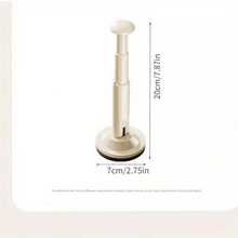 1个带吸盘的可伸缩晾衣架，节省空间，壁挂式，可折叠，适用于阳台，也适合浴室收纳和悬挂首饰、风衣、毛巾、衣物夹 | 设计紧凑 | 塑料结构 - 彩色 - 查看 8