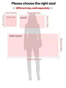 18件套超柔软珊瑚绒浴室毛巾套装，超强吸水，不掉毛，速干轻便。包含一条70x140厘米的浴巾、一条34x75厘米的手巾和一条30x30厘米的面巾。男女皆宜，居家及泳池均可使用。 - 彩色 - 查看 3