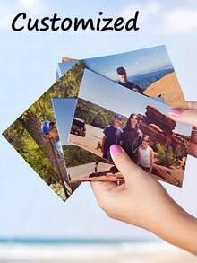 1/3/5/10pcs Customized Photo Printing Paper, Personalized Photo Printing Service - 10.5x15.2cm Digital Photo Printing, Custom Photo Booth Printing, Personalized Couple Photos Decor, High-Quality Wedding Art Photos, Family Album - Multicolor - View 1