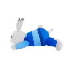 Miniso Zootopia Series Judy Lying Posture No.24 Plush Doll, Soft Short Plush Material, Zootopia Rabbit Shape, Blue-White Striped Outfit Decoration, Suitable For Home Ornament/Cushion/Daily Companion, Cute Large-Size Plush Doll(1 PC) - Multicolor - View 4