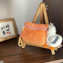 1pcs  Cute Mini Camera Bag, Pelican Bag, Furry Coin Purse, Key Bag, Key Chain Pendant, Portable Headphones, Stationery Bag, Storage Bag - Pelican Coin Purse - View 11