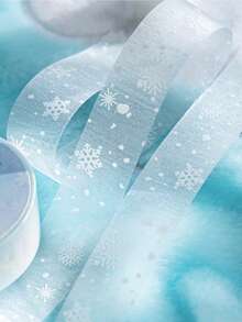 15mm*2M Translucent Winter Snowflake Tape Hand Account Decor Diary Waterproof Masking Tape Scrapbooking Adhesive DIY Junk Journaling Crafts